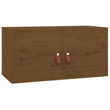 Vidaxl wandkast 60x30x30 cm massief grenenhout honingbruin