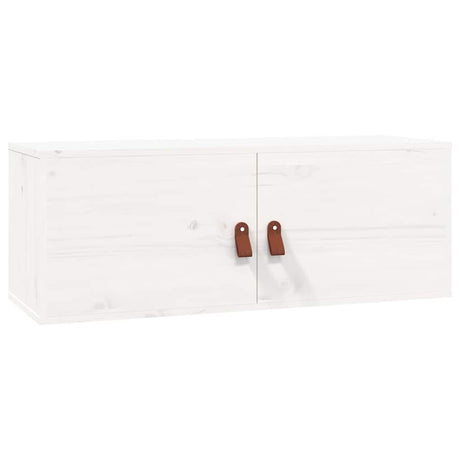 Vidaxl wandkasten 2 st 80x30x30 cm massief grenenhout wit