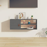 Vidaxl wandkast 80x30x30 cm massief grenenhout grijs