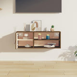 Vidaxl wandkast 80x30x30 cm massief grenenhout honingbruin