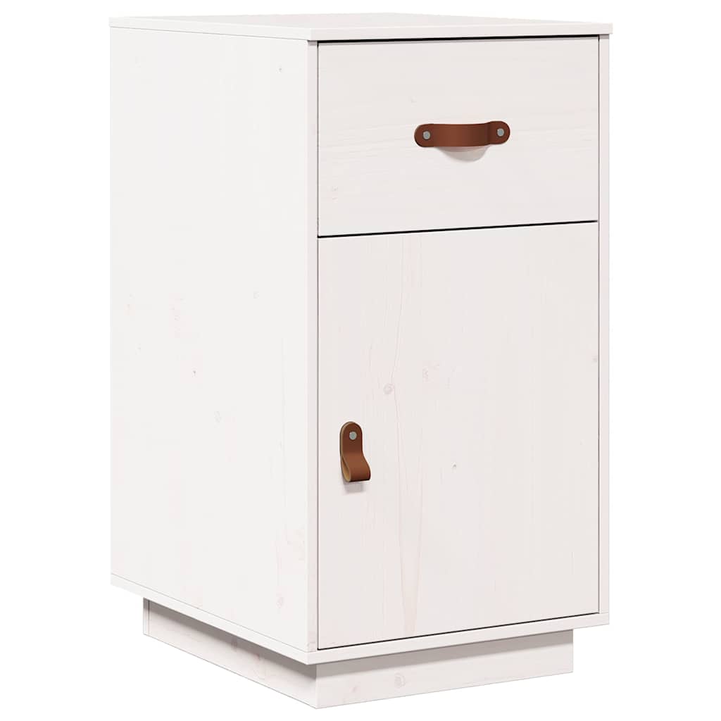 Vidaxl bureaukastje 40x50x75 cm massief grenenhout wit