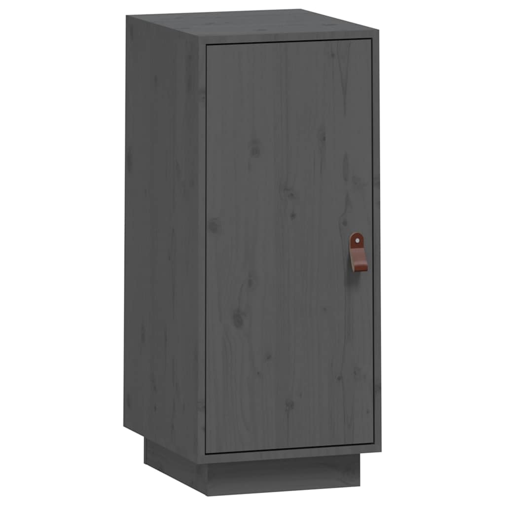 Vidaxl dressoir 34x40x75 cm massief grenenhout grijs