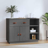 Vidaxl dressoir 98,5x40x75 cm massief grenenhout grijs