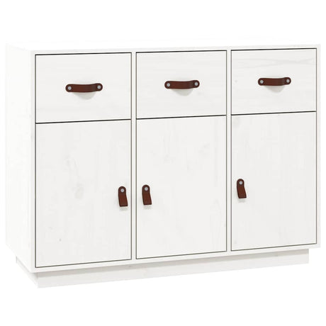 Vidaxl dressoir 100x40x75 cm massief grenenhout wit