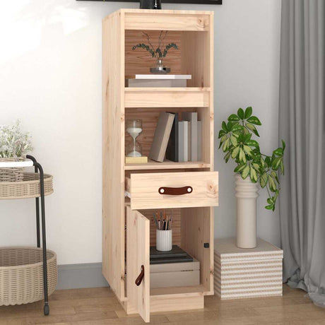 Vidaxl hoge kast 34x40x108,5 cm massief grenenhout