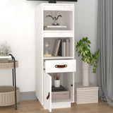 Vidaxl hoge kast 34x40x108,5 cm massief grenenhout wit