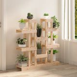 Vidaxl plantenstandaard 104,5x25x109,5 cm massief grenenhout