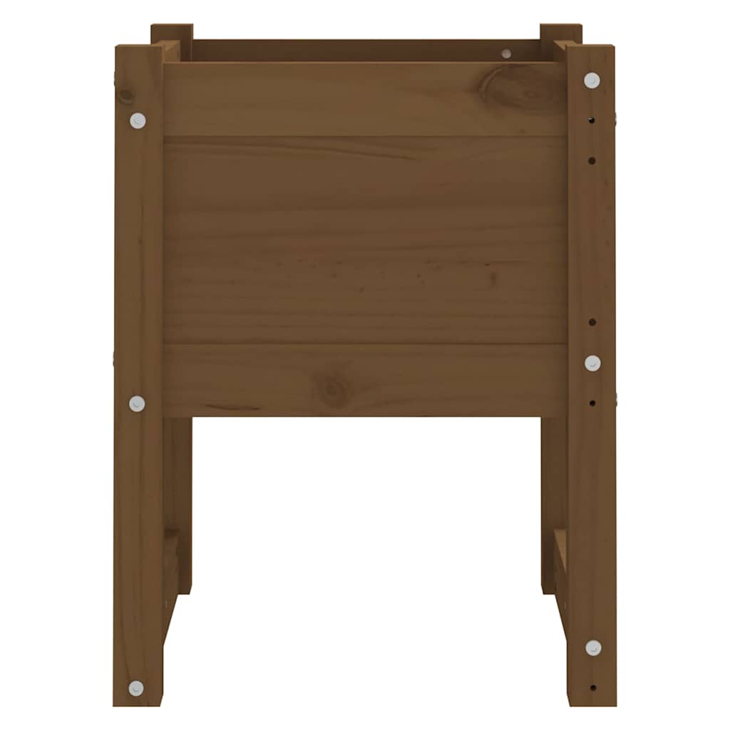 Vidaxl plantenbak 40x40x52,5 cm massief grenenhout honingbruin