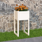 Vidaxl Planning Box 40x40x81 cm Solid Pine White