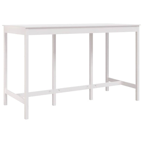 Vidaxl bartafel 180x80x110 cm massief grenenhout wit