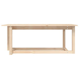 Vidaxl salontafel 110x55x45 cm massief grenenhout
