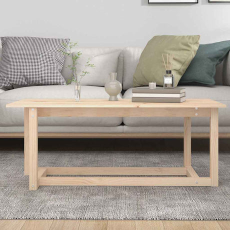 Vidaxl salontafel 110x55x45 cm massief grenenhout