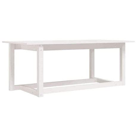 Vidaxl salontafel 110x55x45 cm massief grenenhout wit