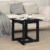 Vidaxl salontafel 50x50x45 cm massief grenenhout zwart