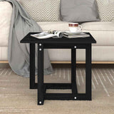 Vidaxl salontafel 50x50x45 cm massief grenenhout zwart
