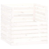 Vidaxl compostbak 80x80x78 cm massief grenenhout wit
