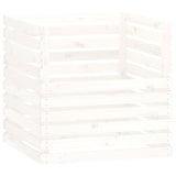 Vidaxl Compost bin 80x80x78 cm Pine solide blanc