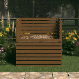 VIDAXL COMPOST BIN 100X100X102 CM PINE SULIC BRORN