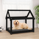 Vidaxl Dog Basket 81x60x70 cm Pine solide noir