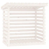 Vidaxl haardhoutrek 108x73x108 cm massief grenenhout wit