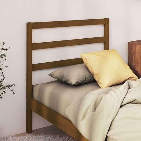 Vidaxl hoofdbord 95x4x100 cm massief grenenhout honingbruin