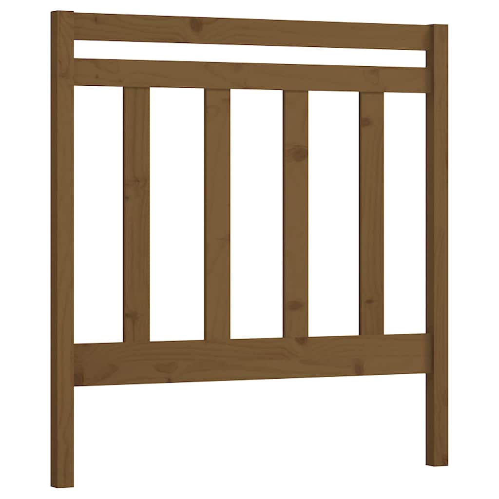 Vidaxl hoofdbord 95x4x100 cm massief grenenhout honingbruin
