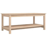 Vidaxl salontafel 110x55x45 cm massief grenenhout