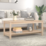 Vidaxl salontafel 110x55x45 cm massief grenenhout