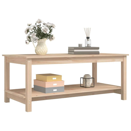 Vidaxl salontafel 110x55x45 cm massief grenenhout