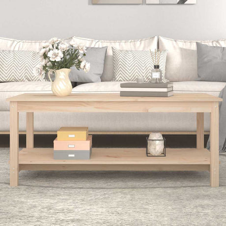 Vidaxl salontafel 110x55x45 cm massief grenenhout