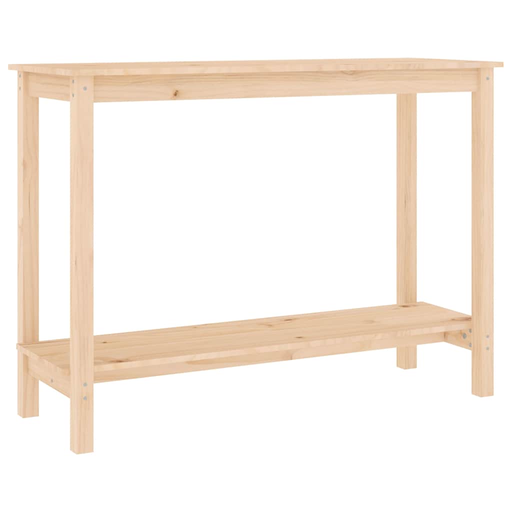 Vidaxl wandtafel 110x40x80 cm massief grenenhout