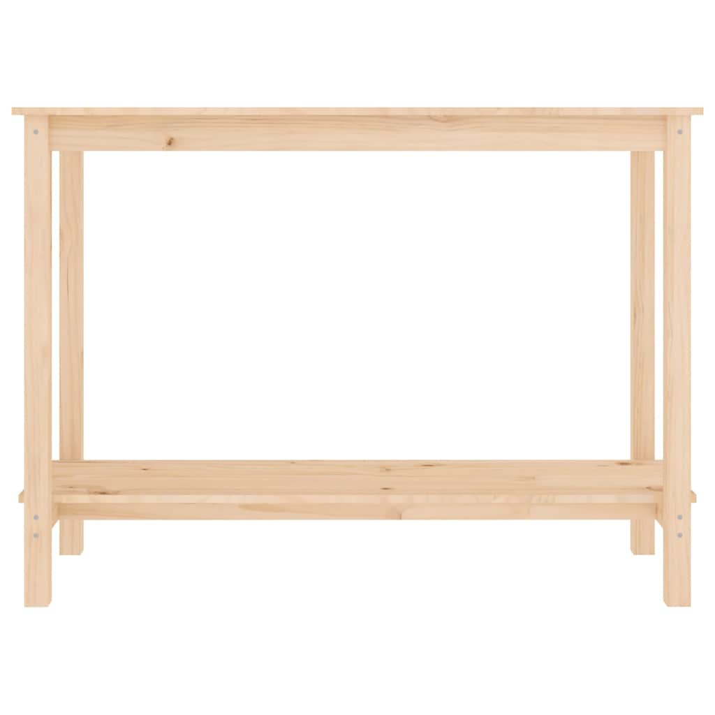 Vidaxl wandtafel 110x40x80 cm massief grenenhout