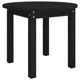 Vidaxl salontafel ø 55x45 cm massief grenenhout zwart