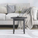 Vidaxl salontafel ø 45x40 cm massief grenenhout grijs
