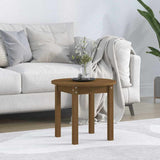 Vidaxl salontafel ø 45x40 cm massief grenenhout honingbruin