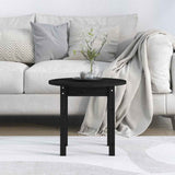 Vidaxl salontafel ø 45x40 cm massief grenenhout zwart