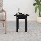 Vidaxl salontafel ø 35x35 cm massief grenenhout zwart