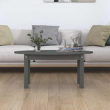 Vidaxl salontafel 80x40x35 cm massief grenenhout grijs