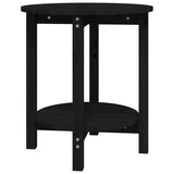 Vidaxl salontafel ø 55x60 cm massief grenenhout zwart