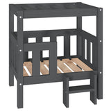 Vidaxl hondenmand 65,5x50,5x70 cm massief grenenhout grijs