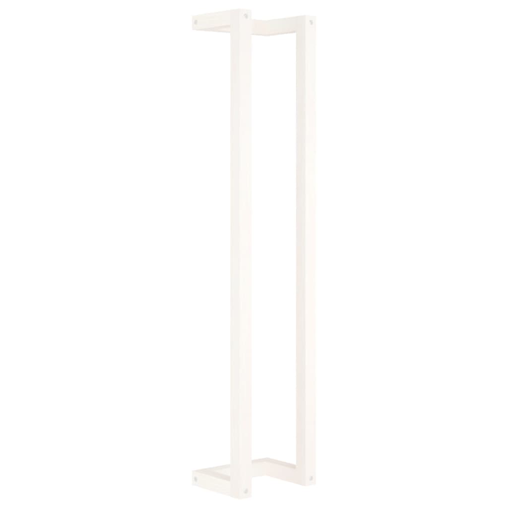 Bidaxl Thandduk Rack 23x18x110 cm Solid Pine White