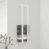 Bidaxl Thandduk Rack 23x18x110 cm Solid Pine White