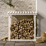 Vidaxl haardhoutrek 108x64,5x109 cm massief grenenhout wit