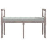 Vidaxl bankje 110x40x70 cm fluweel lichtgrijs