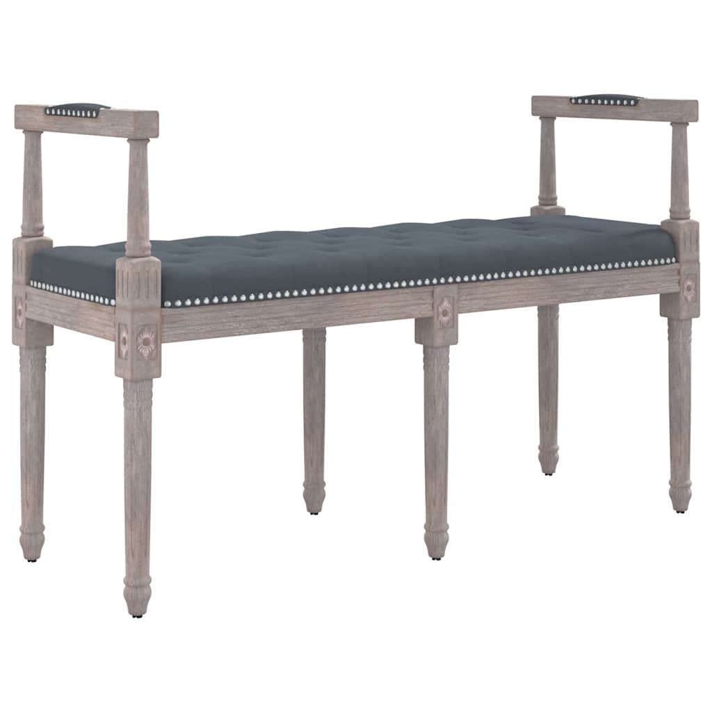 Vidaxl bankje 110x40x70 cm fluweel donkergrijs
