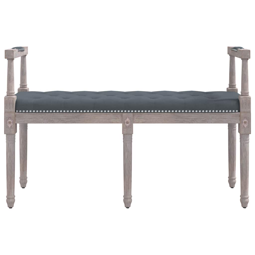 Vidaxl bankje 110x40x70 cm fluweel donkergrijs