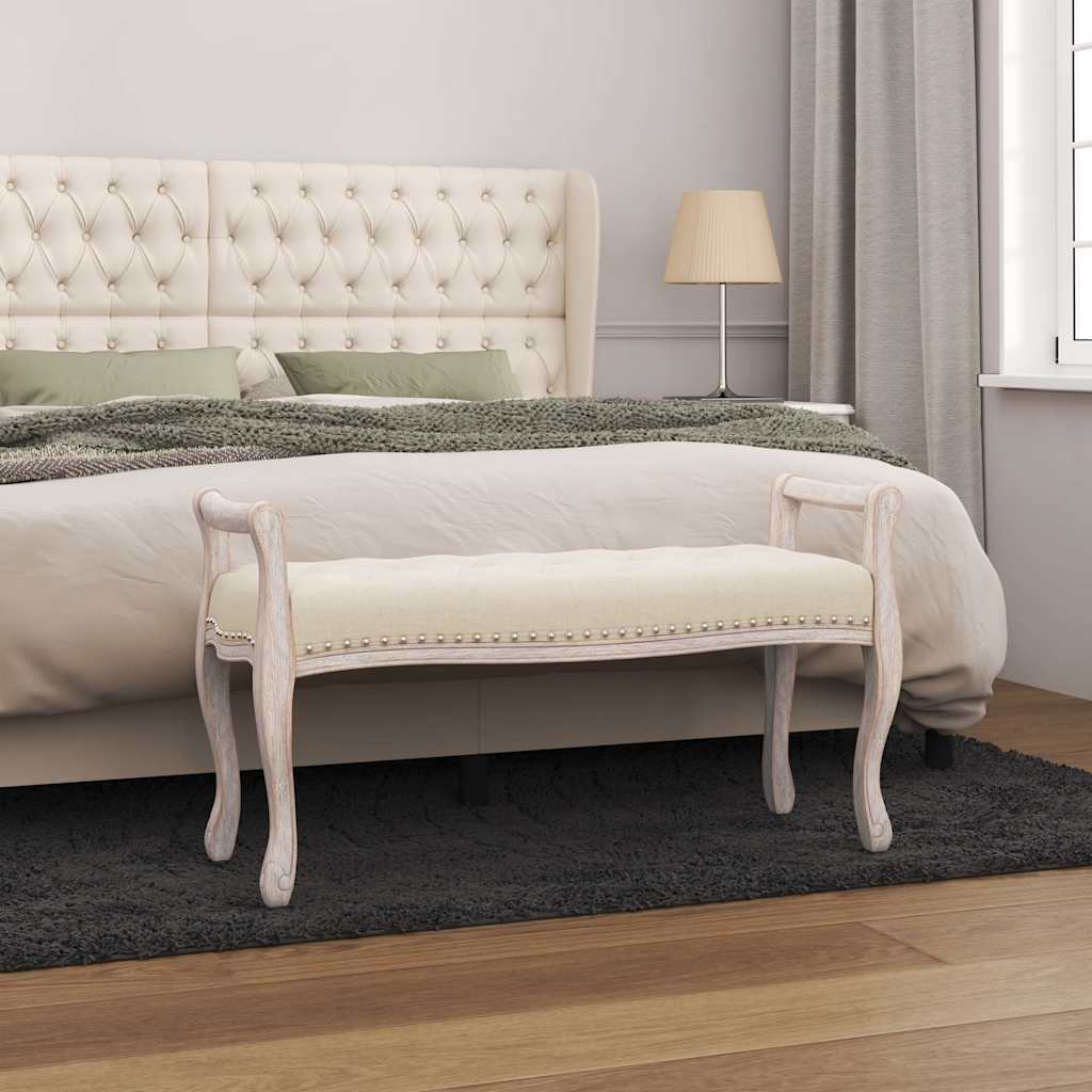 Vidaxl bankje 110x45x60 cm linnen