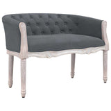 Vidaxl bankje 98x56x69 cm fluweel donkergrijs