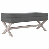 Vidaxl opbergkruk 110x45x49 cm stof donkergrijs