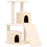 Muebles de gato de Vidaxl con postes de rascado de sisal 82 cm de crema